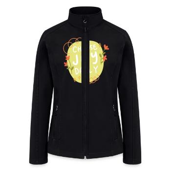 Choose joy daily - Women’s Soft Shell Jacket - black - Front