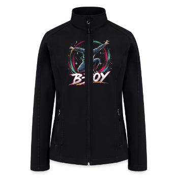 B-Boy Breakdance Breakdancer Urban Hip Hop - Women’s Soft Shell Jacket - black - Front