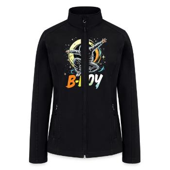 B-Boy Breakdance Breakdancer Urban Hip Hop - Women’s Soft Shell Jacket - black - Front