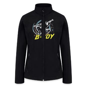 B-Boy Breakdance Breakdancer Urban Hip Hop - Women’s Soft Shell Jacket - black - Front