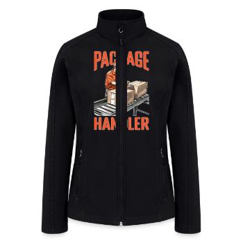 Package Handler 5 - Women’s Soft Shell Jacket - black - Front
