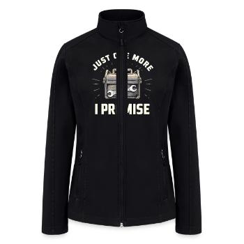 Just One More I Calfunter Craftsmanship - Women’s Soft Shell Jacket - black - Front