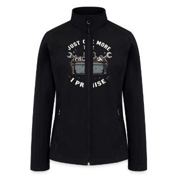 Just One More I Calfunter Craftsmanship - Women’s Soft Shell Jacket - black - Front