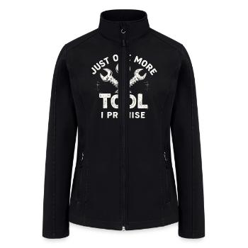 Just One More I Calfunter Craftsmanship - Women’s Soft Shell Jacket - black - Front