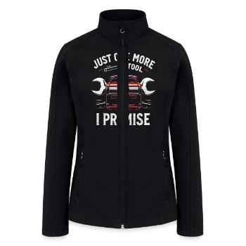 Just One More I Calfunter Craftsmanship - Women’s Soft Shell Jacket - black - Front