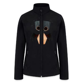 Spooky Origami Doll - Women’s Soft Shell Jacket - black - Front
