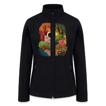Cat in the Garden Active T Shirt - Women’s Soft Shell Jacket - black - Front