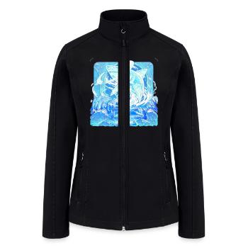 Ghostly Shark Active T Shirt - Women’s Soft Shell Jacket - black - Front