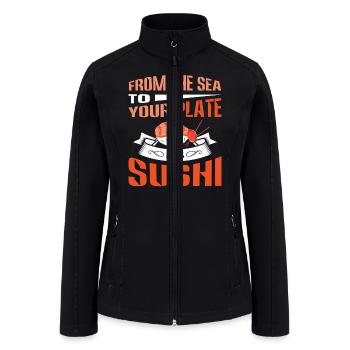 Sushi Japan Eat Sushimeal Meal - Women’s Soft Shell Jacket - black - Front