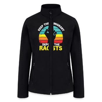 Anti racism Diversity Justice - Women’s Soft Shell Jacket - black - Front