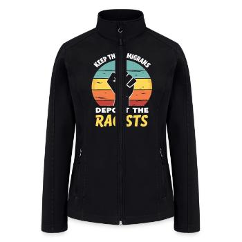 Anti racism Diversity Justice - Women’s Soft Shell Jacket - black - Front