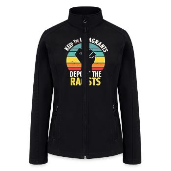 Anti racism Diversity Justice - Women’s Soft Shell Jacket - black - Front