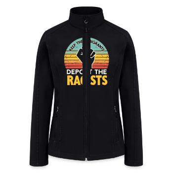 Anti racism Diversity Justice - Women’s Soft Shell Jacket - black - Front