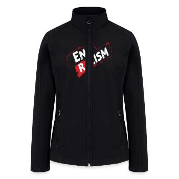 Anti-racism Equality - Women’s Soft Shell Jacket - black - Front