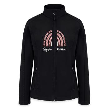 Nutritionist Rainbow Registered Dietitian - Women’s Soft Shell Jacket - black - Front