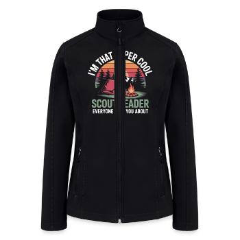 Scout Leader Scouting Camping Adventure - Women’s Soft Shell Jacket - black - Front