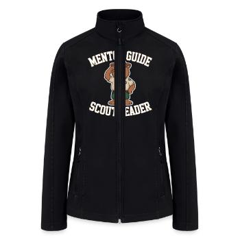 Scout Leader Scouting Camping Adventure - Women’s Soft Shell Jacket - black - Front