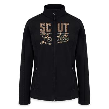 Scout Leader Scouting Camping Adventure - Women’s Soft Shell Jacket - black - Front