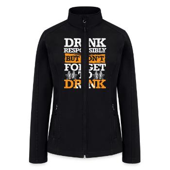 Barkeeper Bartender Bartending - Women’s Soft Shell Jacket - black - Front
