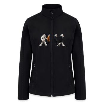Yeti Bigfoot. Hilarious Sasquatch - Women’s Soft Shell Jacket - black - Front