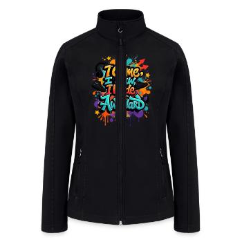 Street Graffiti Art - Women’s Soft Shell Jacket - black - Front