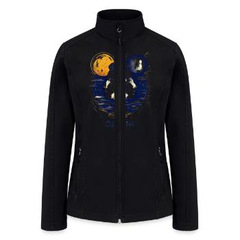 Zodiac Card Gemini - Women’s Soft Shell Jacket - black - Front