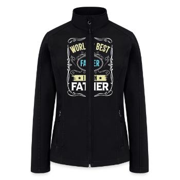 World s best father i mean father - Women’s Soft Shell Jacket - black - Front