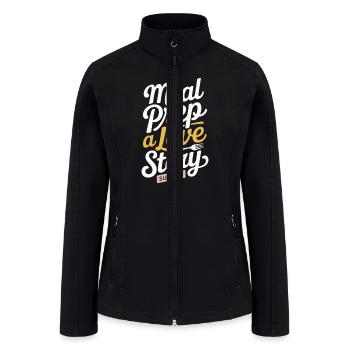Prep Squad Meal Planner Food Organization Fitness - Women’s Soft Shell Jacket - black - Front