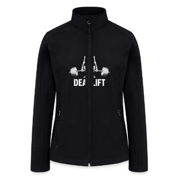 Spooky Weightlifting Skeleton Deadlifting - Women’s Soft Shell Jacket - black - Front