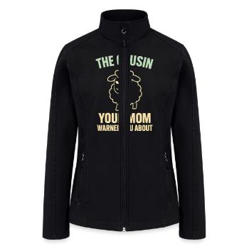 Funny Black Sheep Cousin Quirky Family Outcast - Women’s Soft Shell Jacket - black - Front