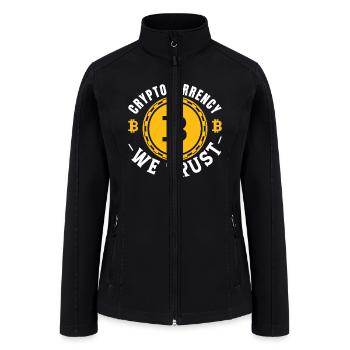 Cryptocurrency We Trust - Women’s Soft Shell Jacket - black - Front