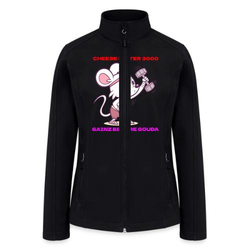 Cheese Lifter 3000 | Funny Gym Rat Mouse tshirt - Women’s Soft Shell Jacket