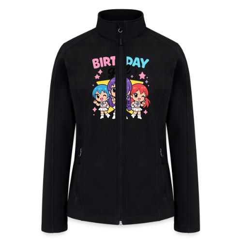 Cute Chibi Birthday Idol Girls - Women’s Soft Shell Jacket