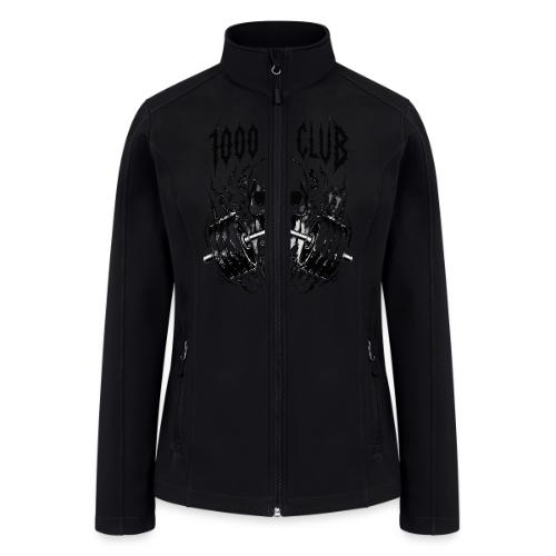 1000 LB Club Skull Barbell Powerlif - Women’s Soft Shell Jacket