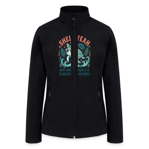 Shell Yeah Sea Turtle Beach Vibes - Women’s Soft Shell Jacket