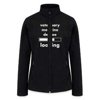 Veterinary Medicine Degree Loading Progress Bar - Women’s Soft Shell Jacket - black - Front
