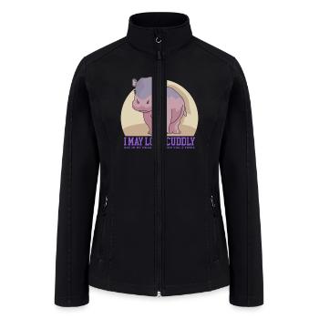 Hippos Look Cuddly Hippopotamus Hippo - Women’s Soft Shell Jacket - black - Front