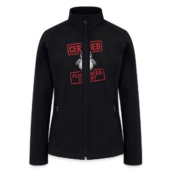 Sleepshirt Penguin Fluffyness Expert Sleeping - Women’s Soft Shell Jacket - black - Front
