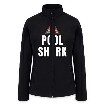 Pool Shark - Women’s Soft Shell Jacket - black - Front