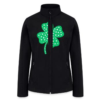 Saint Patrick's Day - Women’s Soft Shell Jacket - black - Front