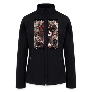 Veiled Mystery Japanese Gothic - Women’s Soft Shell Jacket - black - Front