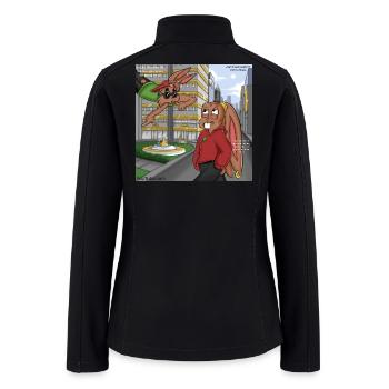 Eddie Cotton-tail - Women’s Soft Shell Jacket - black - Back
