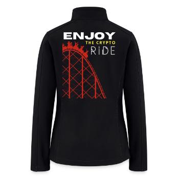 Crypto Ride Rollercoaster Tee - Women’s Soft Shell Jacket - black - Back
