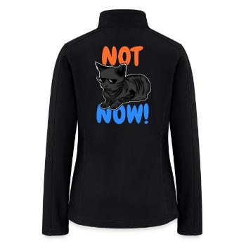 Funny Cat - Women’s Soft Shell Jacket - black - Back