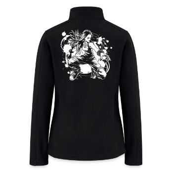 Breakdancer Girl - Women’s Soft Shell Jacket - black - Back