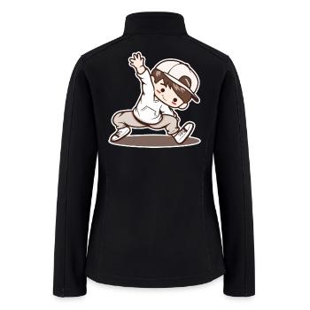 Little Breakdancing Boy - Women’s Soft Shell Jacket - black - Back