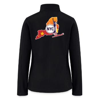 NYC Fusion Cityscape - Women’s Soft Shell Jacket - black - Back