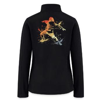 Breakdancer Vintage Look - Women’s Soft Shell Jacket - black - Back