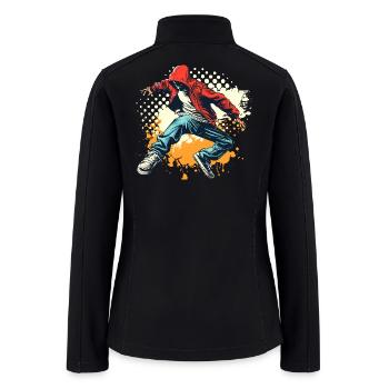 Breakdancing Graphic - Women’s Soft Shell Jacket - black - Back