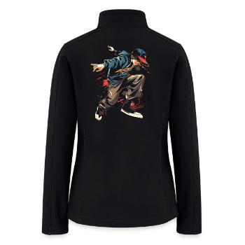 Breakdancer - Women’s Soft Shell Jacket - black - Back